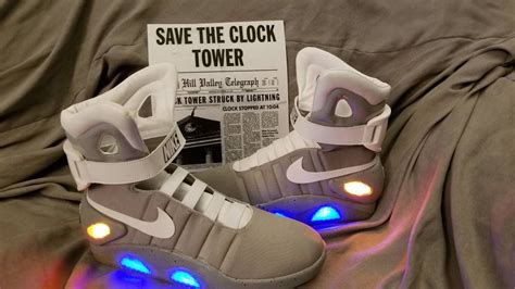 nike air mag replica with light up strap|air mags real.